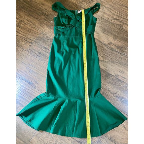 Women’s Slim Fit Hips-Wrapped Vintage Dress Mermaid Hemline - Picture 3 of 9